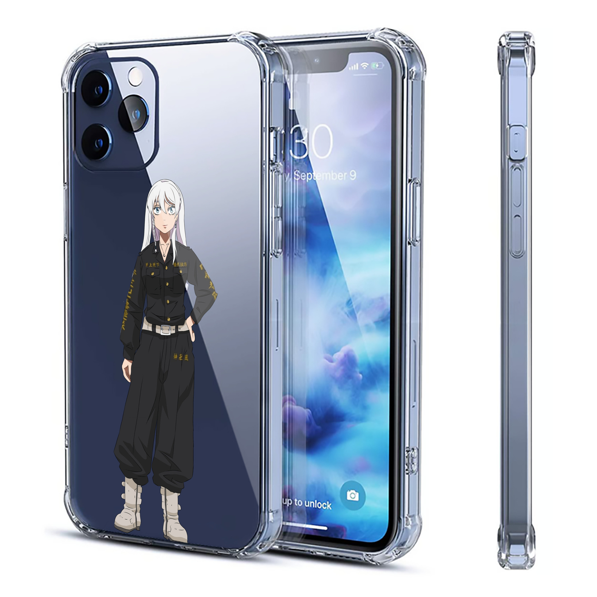 （画像用） 東京リベンジャーズ Tokyo Revengers 【iPhone 12シリーズ対応】透明スマホケース（クリアソフトケース）